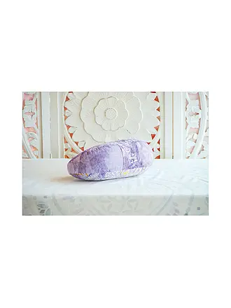 THE SPIRIT OF OM | Cuscino da meditazione a mezzaluna giada/arancione | bunt